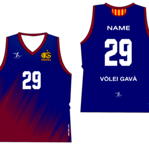 Camiseta de juego azul