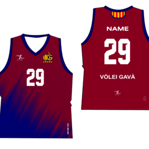 Camiseta de juego grana