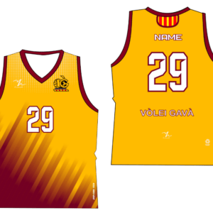 Camiseta de juego grana (líbero)